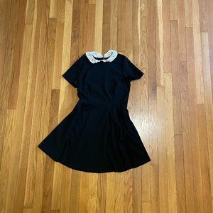 Cute Collared Black Dress